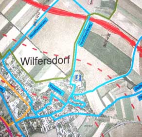 geplante Trassenführung Wilfersdorf