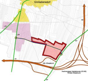 Gewerbepark Großebersdorf - Verkehrsanbindung