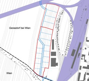 Betriebsgebiet Langes Feld - Erschließung Variante 3