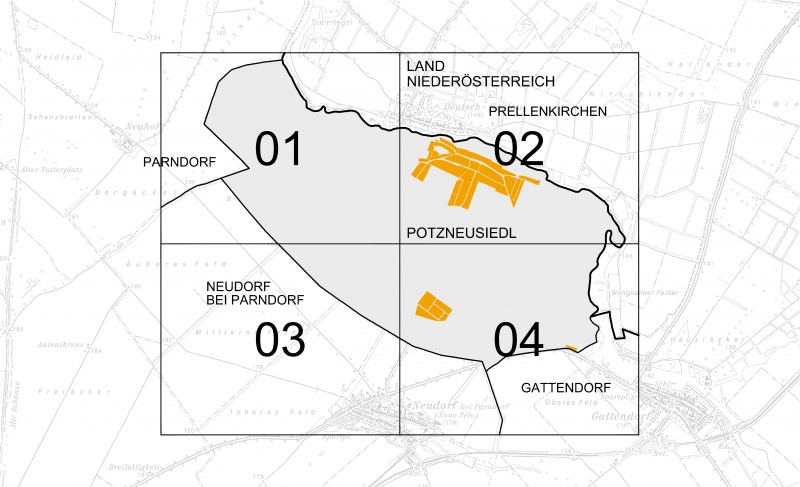 Planblattübersicht Potzneusiedl