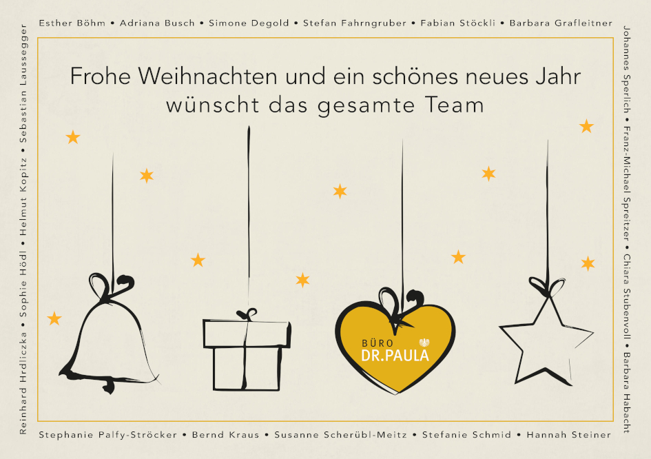 FROHE WEIHNACHTEN & GUTEN RUTSCH